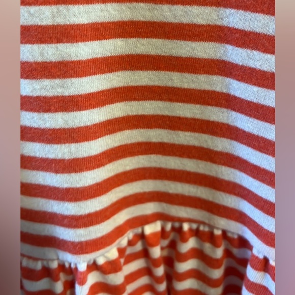 Pink/orange and white striped dress - Picture 3 of 6